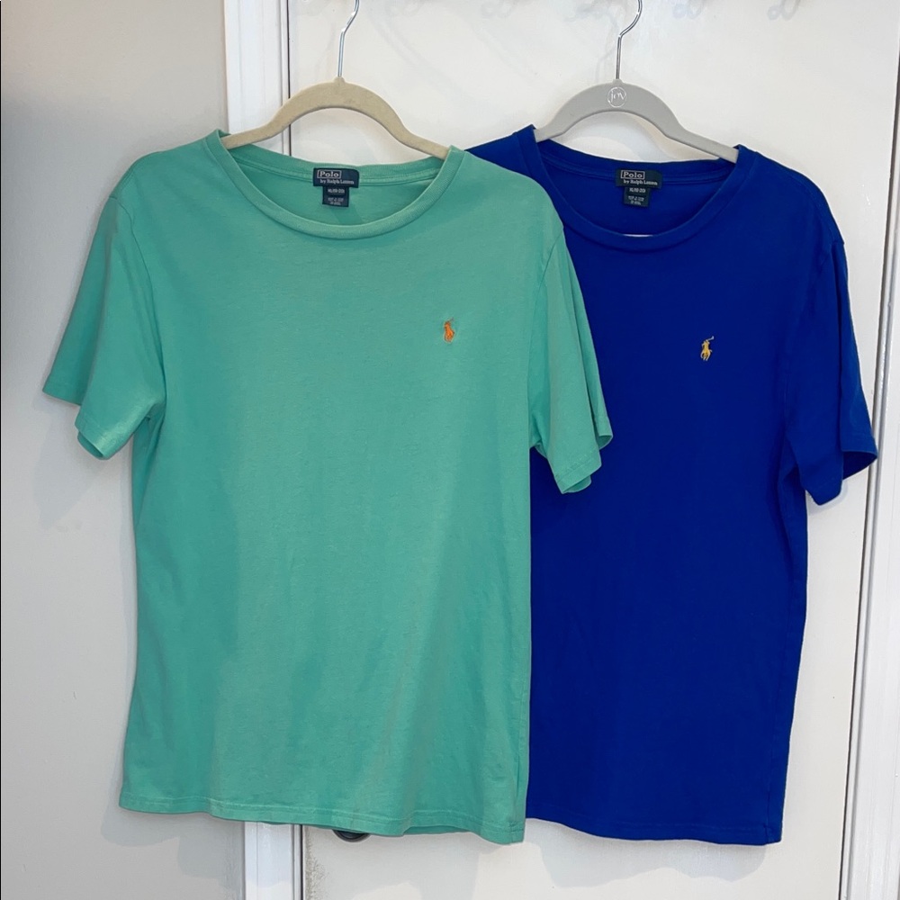 Boys Set of 2 Polo Ralph Lauren Embroidered Logo TShirts